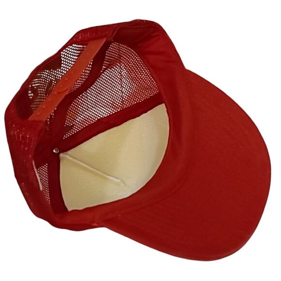 Vintage Alexandria Bay NY Fishing Excuse Cap Red Mesh Trucker Hat Humor Novelty - Picture 5 of 5